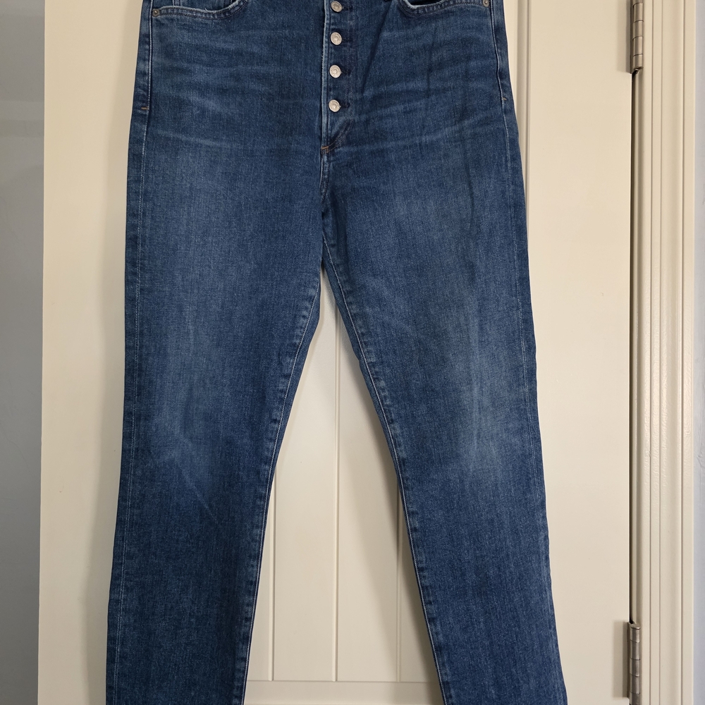 Womens Citizens Of Humanity Dark Blue Straight Jeans